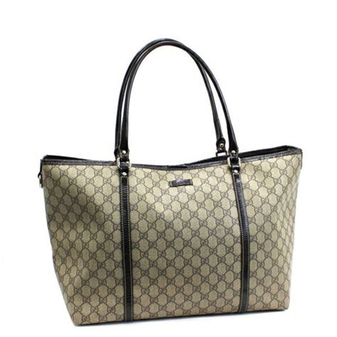 Gucci GG Supreme Tote Bag Shoulder 197954 PVC x Leather